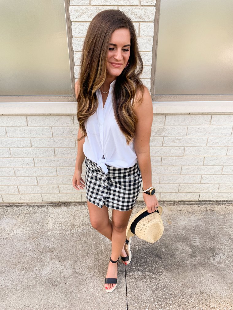 How to Wear a Gingham Skirt – Brittany Taulbee